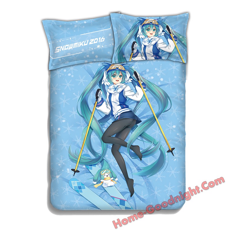 Miku Hatsune - Vocaloid Bedding Sets,Bed Blanket & Duvet Cover,Bed Sheet with Pillow Covers